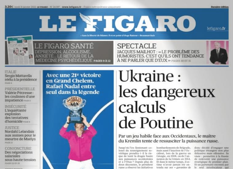 Le Figaro -31 janvier 2022